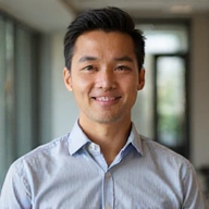 Portrait of Mr. Budi Santoso, a knowledgeable and encouraging male nutritionist