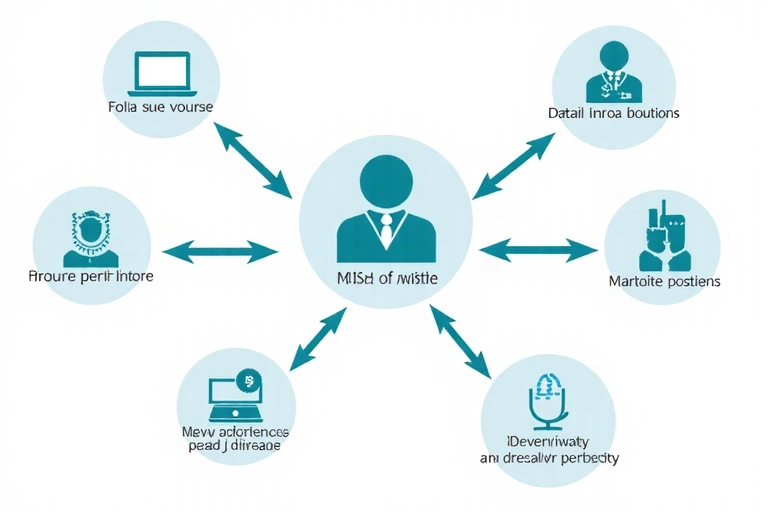 A network diagram showing data flow and sharing between different entities, illustrating data disclosure.